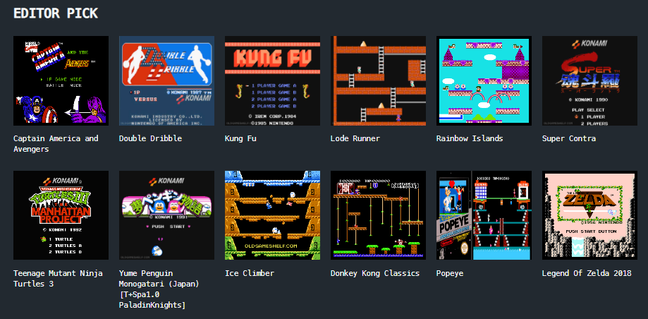 old nes games online